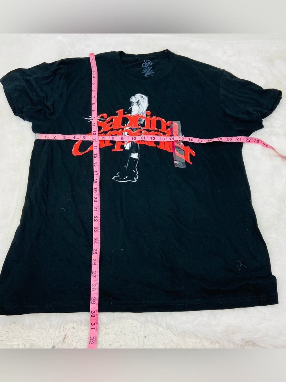 NWOT Sabrina Carpenter cotton unisex Black Short Sleeve Graphic Tee size XL - Picture 7 of 7